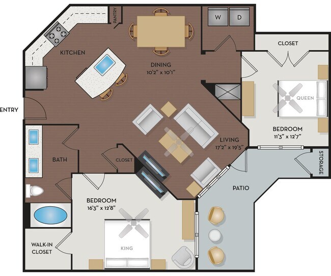 Heights & Yale 524 floor plan